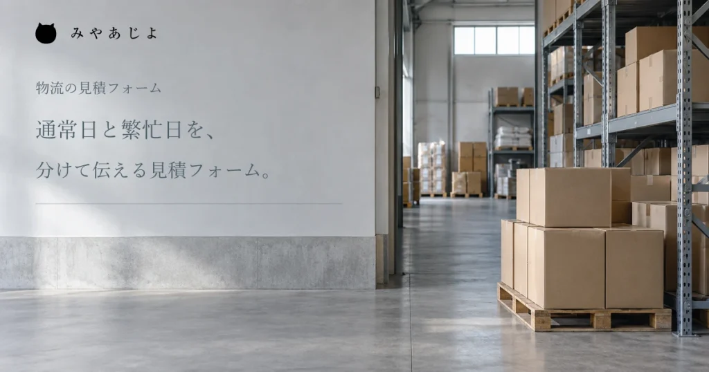 倉庫の箱と保管棚