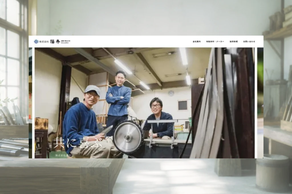 株式会社福井のホームページ制作実績